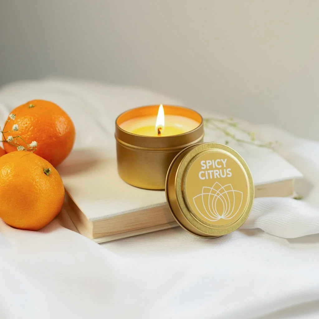 Spicy Citrus Massage Candle 4 oz